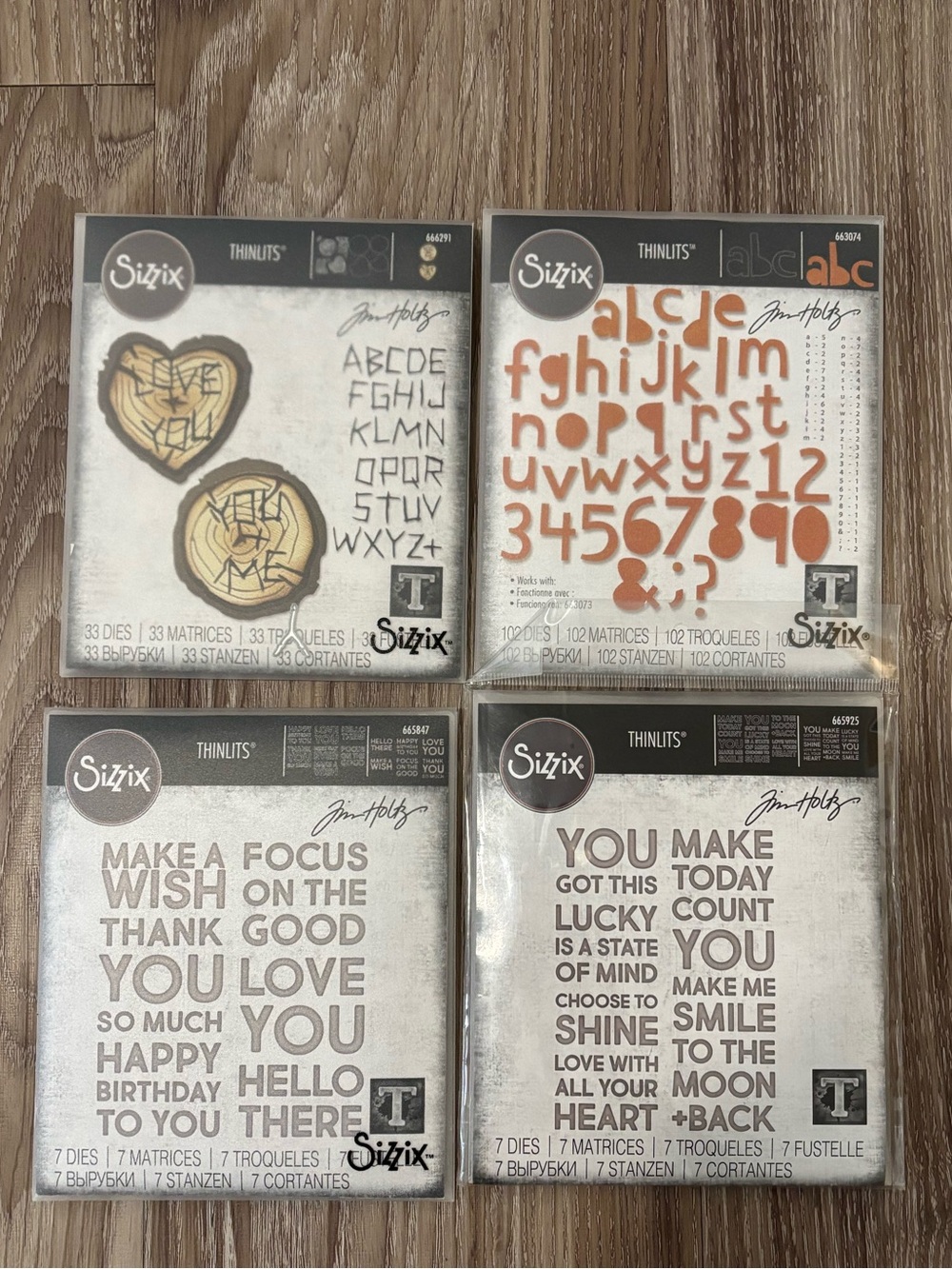 Sizzix Tim Holtz Thinlits Alphabet & Word Bundle